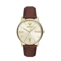 Wehkamp Emporio Armani horloge AR11610 bruin/goudkleurig aanbieding