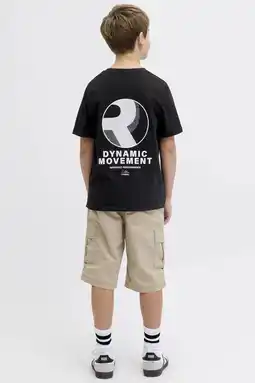 Wehkamp JJ REBEL JUNIOR T-shirt met backprint zwart aanbieding