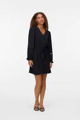 Wehkamp VERO MODA midi jurk zwart aanbieding