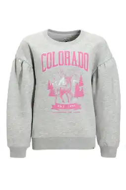 Wehkamp Me & My Monkey sweater Emma met printopdruk grijs melange aanbieding