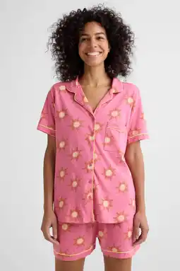 Wehkamp Dreamcovers shortama roze/geel aanbieding