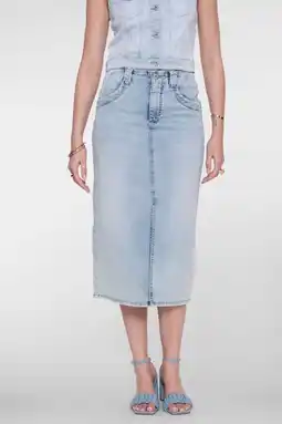 Wehkamp Geisha denim spijkerrok light blue denim aanbieding