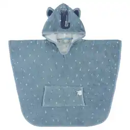 Wehkamp Trixie badponcho Mrs. Elephant 47x64 cm blauw aanbieding