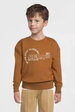 Wehkamp Me & My Monkey sweater met printopdruk bruin aanbieding