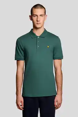 Wehkamp Lyle & Scott regular polo groen aanbieding