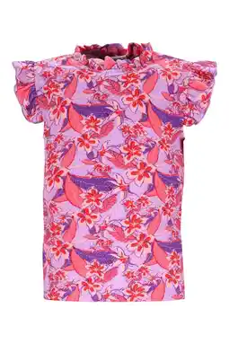 Wehkamp B.Nosy gebloemde blousetop lila aanbieding