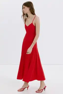 Wehkamp Mango midijurk - rood aanbieding