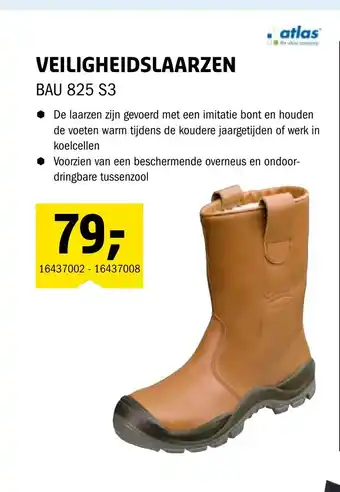 Isero Veiligheidslaarzen BAU 825 S3 aanbieding