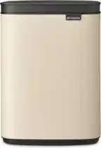Bol.com Brabantia Bo Prullenbak - 4 liter - Badkamer - Soft Beige aanbieding