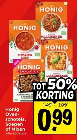 Vomar Voordeelmarkt Honig Oven- schotels, Soepen of Mixen aanbieding