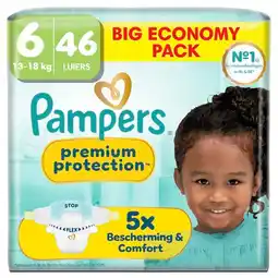 Trekpleister Pampers Premium Protection Maat 6 Luiers aanbieding