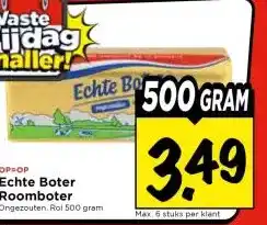 Vomar Voordeelmarkt Echte Boter Roomboter aanbieding