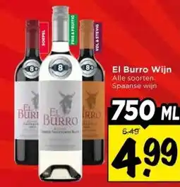 Vomar Voordeelmarkt El Burro Wijn aanbieding