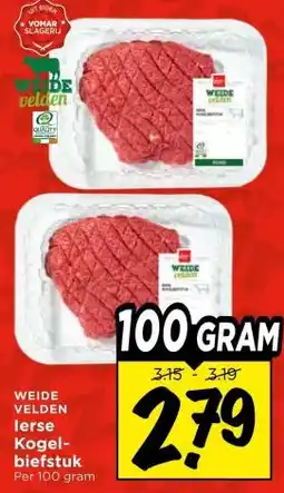 Vomar Voordeelmarkt WEIDE VELDENlerse Kogel- biefstuk aanbieding