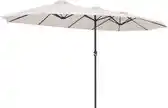 Bol.com Kingsleeve Dubbele Parasol XXL - 460x270cm UV Bescherming– Beige aanbieding