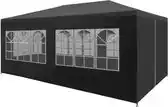 Bol.com vidaXL - Partytent - 3x6 - m - antraciet aanbieding