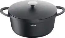 Bol.com Tefal Trattoria - Braadpan - Ø28 cm - Inclusief Deksel - Gietijzer - Geschikt voor Inductie aanbieding