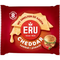 Jumbo ERU Cheddar Piment Sambal 8 Plakken 150 g aanbieding