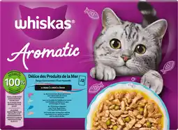 Dirk Whiskas Kattenvoer aromatic zeevruchten 12st aanbieding