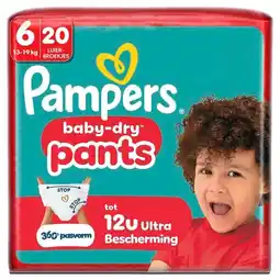Trekpleister Pampers Baby-Dry Pants Maat 6 Luierbroekjes aanbieding