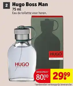 Kruidvat Hugo boss man aanbieding