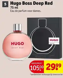 Kruidvat Hugo boss deep red aanbieding