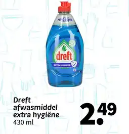Wibra Dreft afwasmiddel extra hygiëne aanbieding