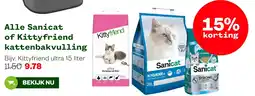 Welkoop Alle Sanicat of Kittyfriend kattenbakvulling aanbieding