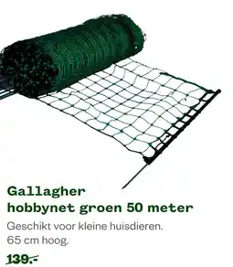 Welkoop Gallagher hobbynet groen 50 meter aanbieding
