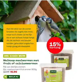Welkoop Welkoop meelwormen met fruit of calciumwormen aanbieding