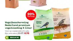 Welkoop Vogelbescherming Nederland premium vogelvoeding 4 liter aanbieding