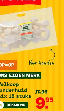 Welkoop Welkoop runderhuid mix 18 stuks aanbieding