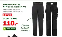 Welkoop Havep werkbroek Worker en Worker Pro aanbieding
