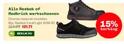 Welkoop Alle Reebok of Redbrick werkschoenen aanbieding