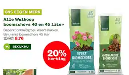 Welkoop Alle Welkoop boomschors 40 en 45 liter aanbieding