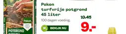 Welkoop Pokon turfvrije potgrond 45 liter aanbieding