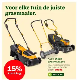 Welkoop Alle Stiga grasmaaiers aanbieding