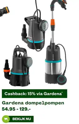 Welkoop Gardena dompelpompen aanbieding