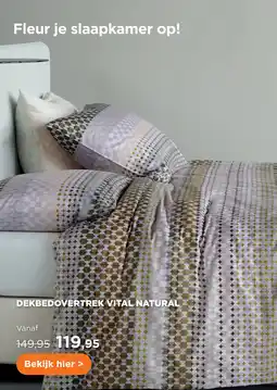 TotaalBED Dekbedovertrek Vital Natural aanbieding