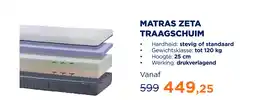TotaalBED Matras Zeta traagschuim | 70 x 200 cm | Stevig aanbieding