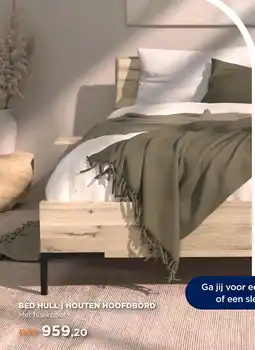 TotaalBED Bed Hull | houten hoofdbord | 140 x 200 cm | Hoekpoten aanbieding