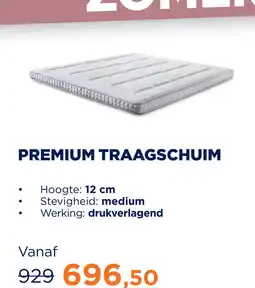 TotaalBED Topmatras Premium | traagschuim aanbieding