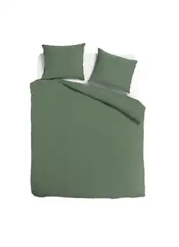 TotaalBED Dekbedovertrek Noa Olijfgroen | 240 x 200/220 cm aanbieding