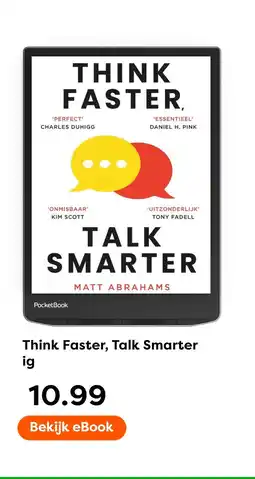 The Read Shop Think Faster, Talk Smarter ig aanbieding