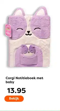 The Read Shop Corgi Notitieboek met baby aanbieding