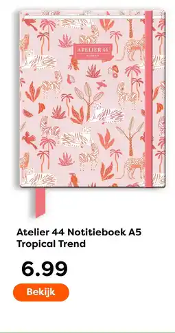The Read Shop Atelier 44 Notitieboek A5 Tropical Trend aanbieding