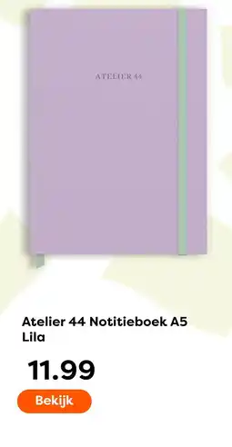 The Read Shop Atelier 44 Notitieboek A5 Lila aanbieding