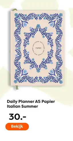 The Read Shop Daily Planner A5 Papier Italian Summer aanbieding