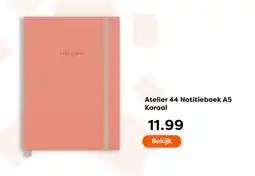 The Read Shop Atelier 44 Notitieboek A5 Koraal aanbieding