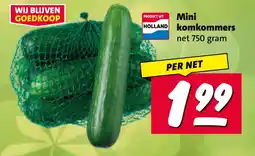 Nettorama Mini HOLLAND komkommers aanbieding